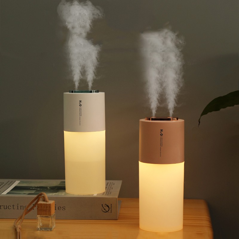 Wireless Humidifier 400ML Diffuser Double Mist Air Humidifier Rechargeable Air Purifier Cool