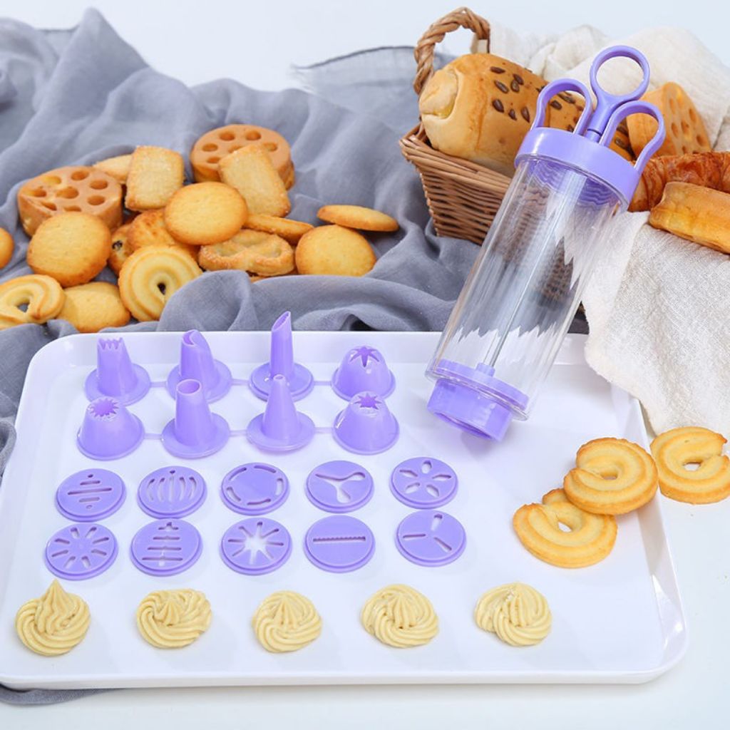 Multifunctional Cookie Press Set Piping For Butter Cookies / Cookie Gun