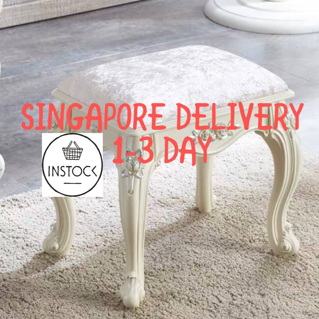 SINGAPORE INSTOCK Selena Vanity Stool dressing table stool stool round