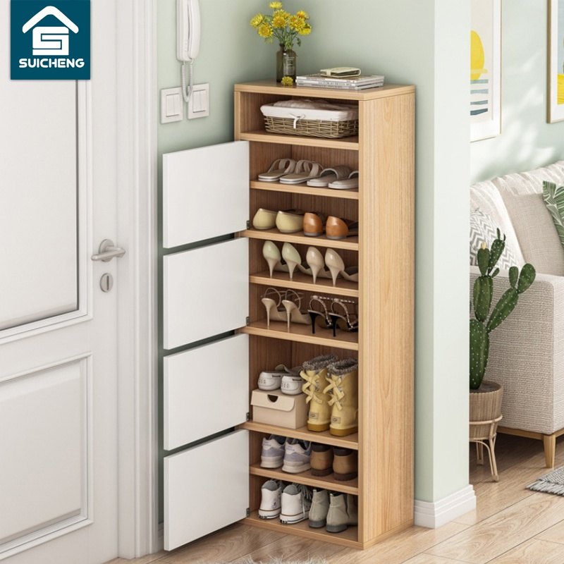 SUICHENG Simple Door Economy Shoe Rack Vhive Shoe Multilayer