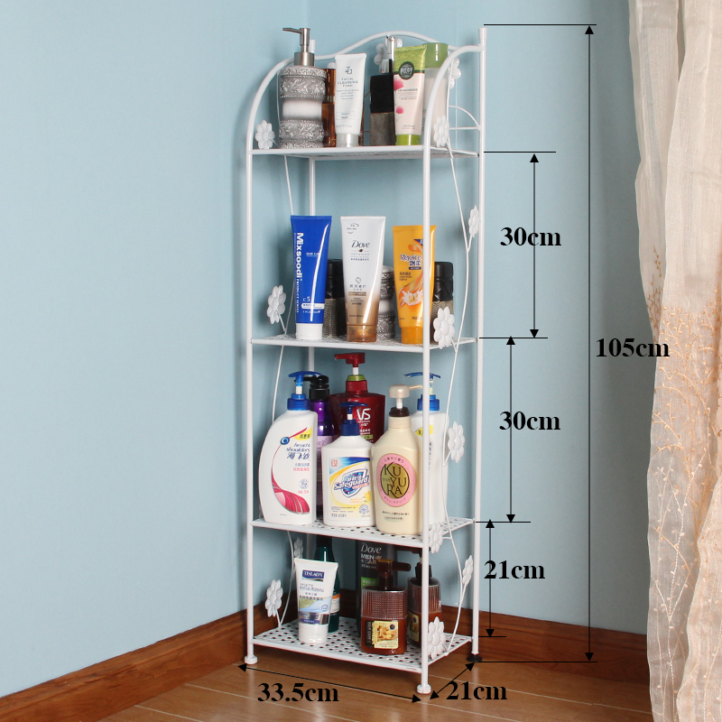 Wrought iron bathroom shelf floor toilet toilet basin shelf toilet