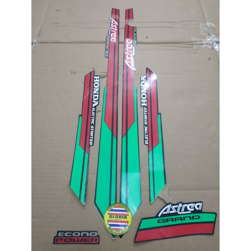 Astrea Grand Bulus Body Striping List 1991 1992 Black Red Green