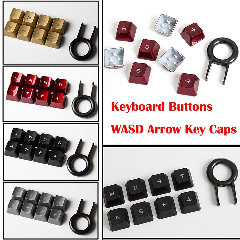 Keyboard Buttons WASD Arrow Key Caps DIY Repair Part for Logitech G910