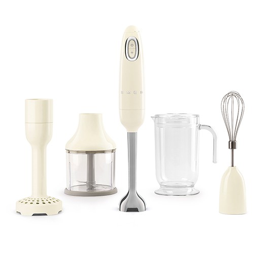 Smeg 700W 50'S Retro Style Aesthetic Single Hand Blender HBF02 (Cream