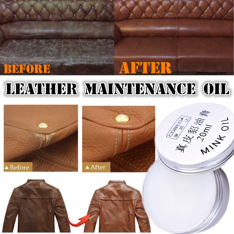 Clothe Leather Clean Care Pure Mink Oil Cream Shoe Bag Leather