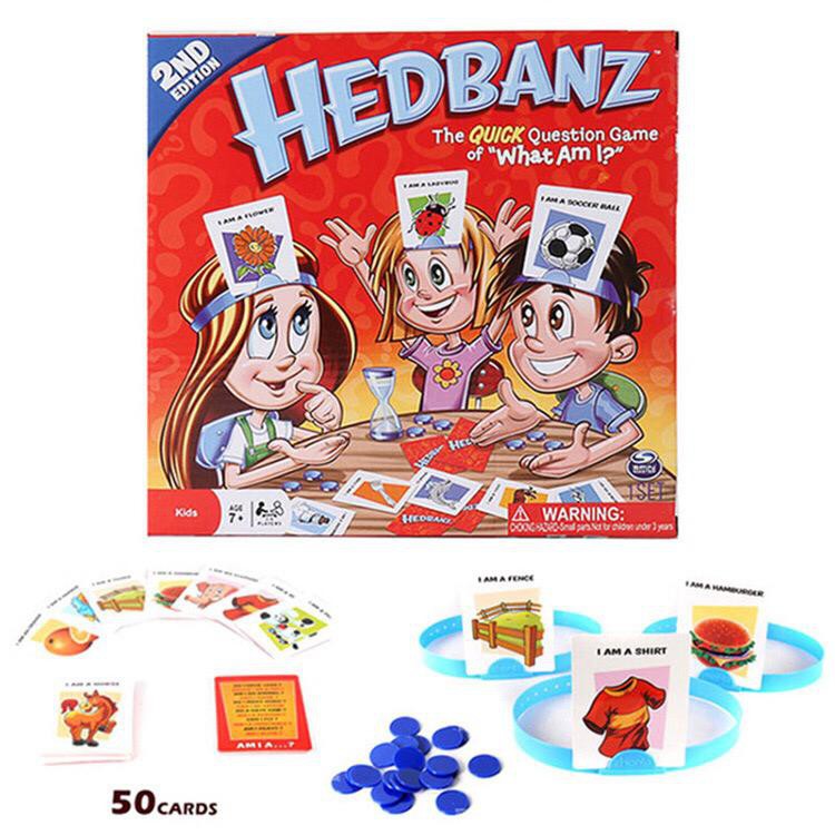 Hedbanz Card Board Game Headbanz Word Puzzle Game Party Family
