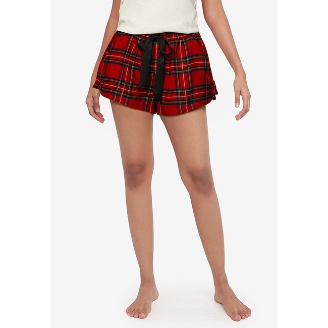 Abercrombie & Fitch Flannel Sleep Shorts (Female) Shopee Singapore