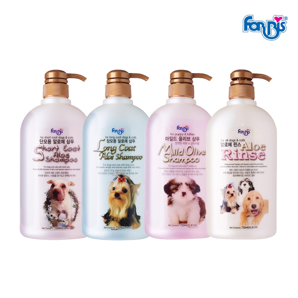 Korea Forcans Aloe/ Mild Olive/ Long & Short Coat Shampoos