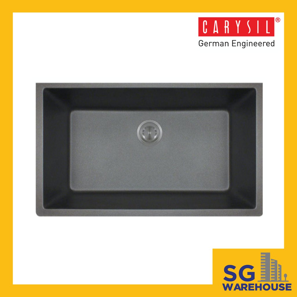 Black Granite Undermount Kitchen Sink CARYSIL 780U (Nera) Shopee Singapore