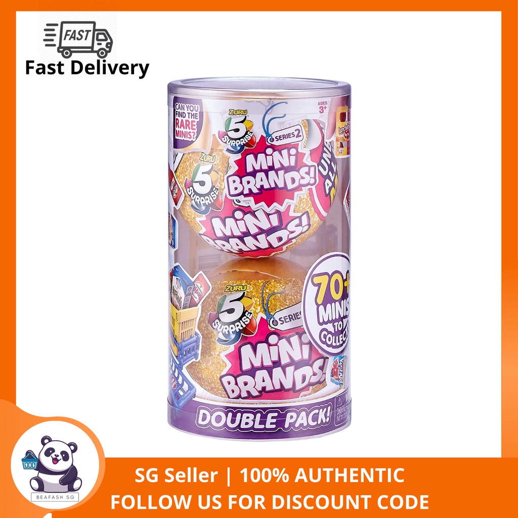 5 SURPRISE Mini Brands Mystery Capsule Real Miniature Brands