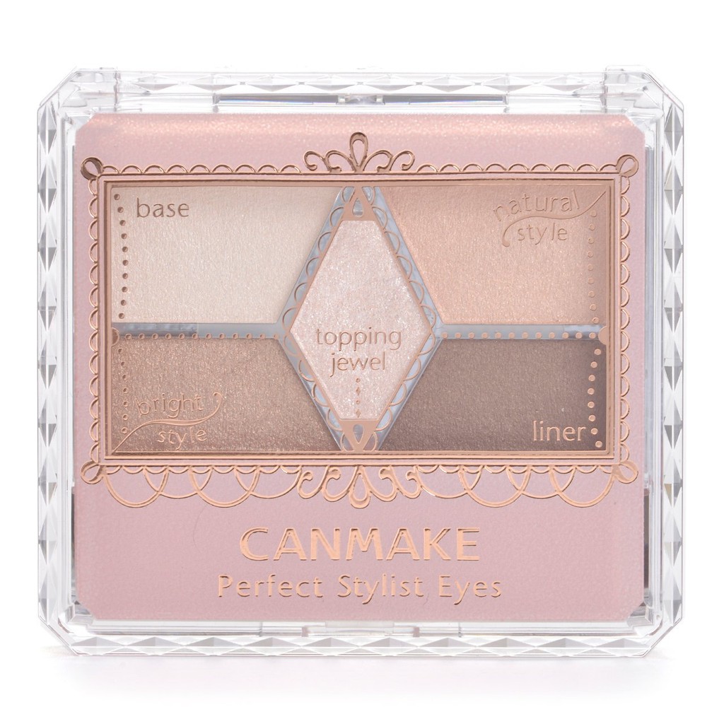 Canmake Japan Perfect Stylist Eyes 5 Color Eyeshadow Palette 02 Baby