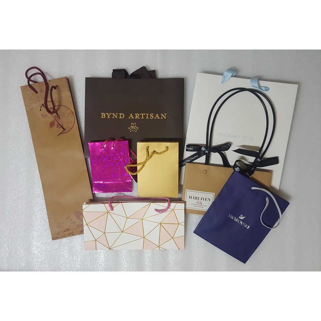 Luxury Brand Paper Bag Shopping Bag, Save Our Reuse Recycle