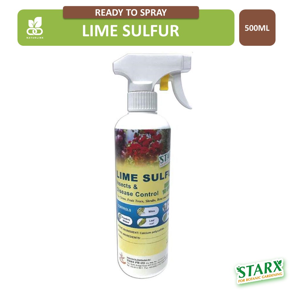 STARX Lime Sulfur for Insects & Disease Control (500ml) Ready to Spray