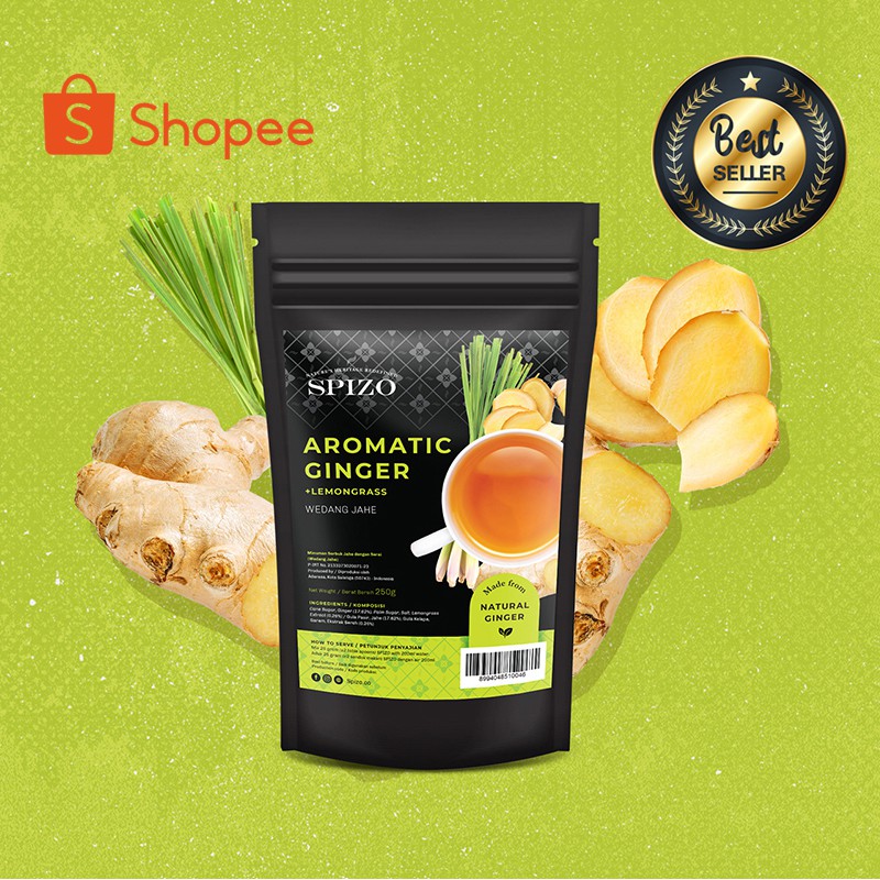 Aromatic Ginger Wedang Ginger (+ Lemongrass / Lemongrass) Shopee