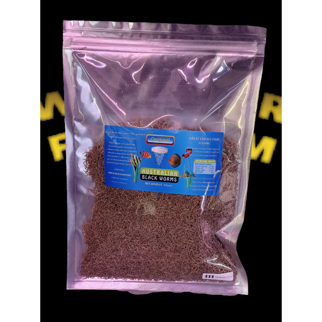 Australian Blackworms Freeze Dried LOOSE (original) Shopee Singapore