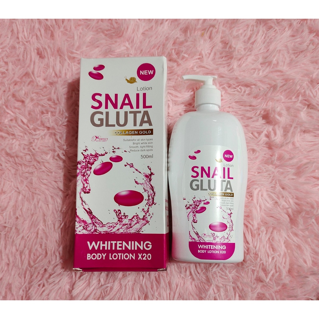 BEST SELLER THAILAND New Snail Gluta Collagen Gold Lotion 500ml