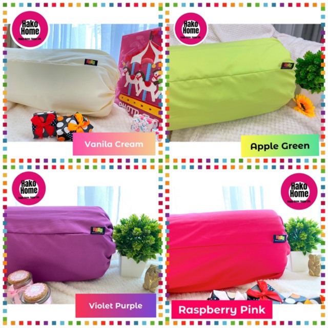 Bolster Case Sarung Bolster Hako Quality Cadar Plain Premium Color