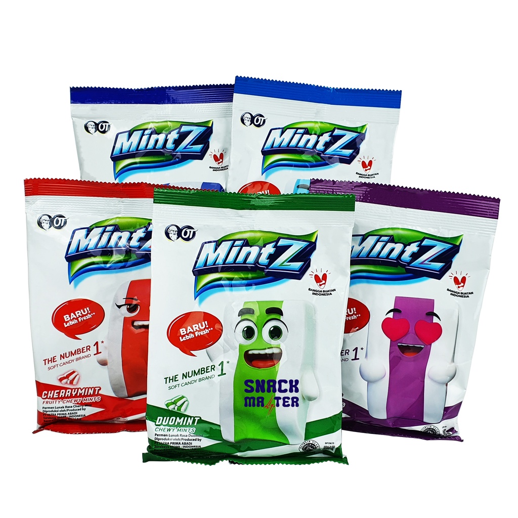 Mintz Chewy Mint Soft Candy Net 115 gr (Contents 50 pcs) Shopee