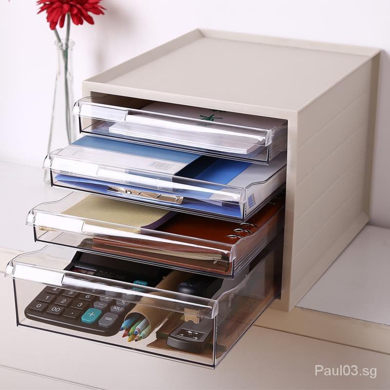 Desktop File Storage Acrylic A4 Paper File Desktop Storage Box