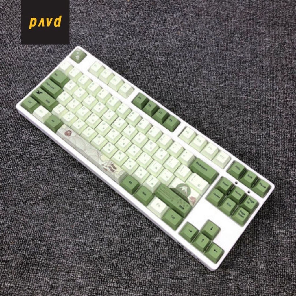 [SG Stock] PBT 127 Keys XDA Mint Matcha Peppermint Keycaps English