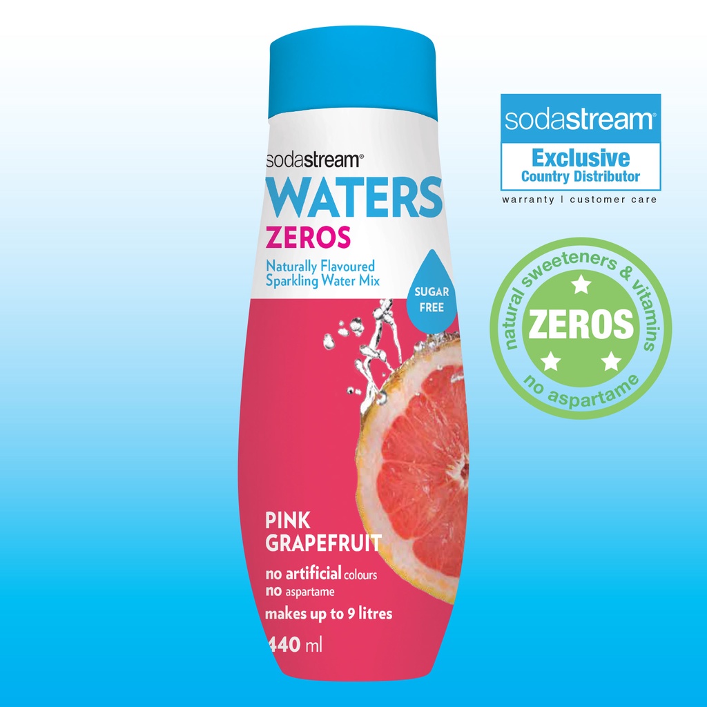 Sodastream Zeros Pink Grapefruit Drink Mix Stevia Based, Sugarfree Shopee Singapore