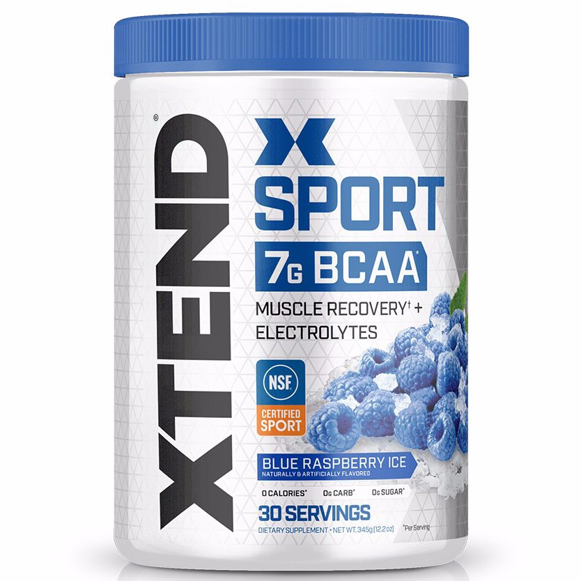 XTEND Sport BCAA Powder Blue Raspberry NSF Certified Sport + Sugar