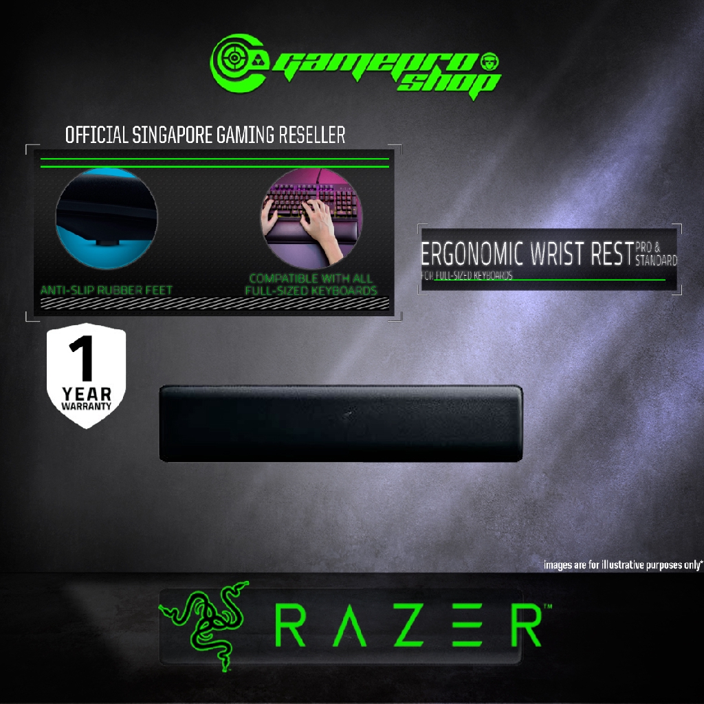 Razer Ergonomic Wrist Rest Pro For FullSized Keyboards