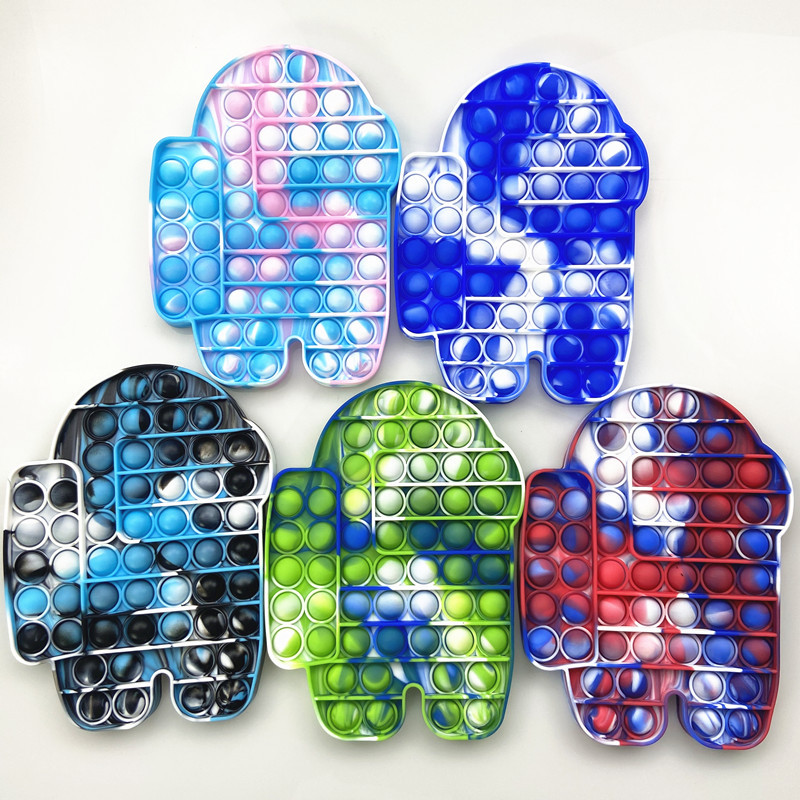 Among Us Big Size Pop It Push Pop Bubble Fidget Toys Autism Needs Squishy Stress Reliever Popit