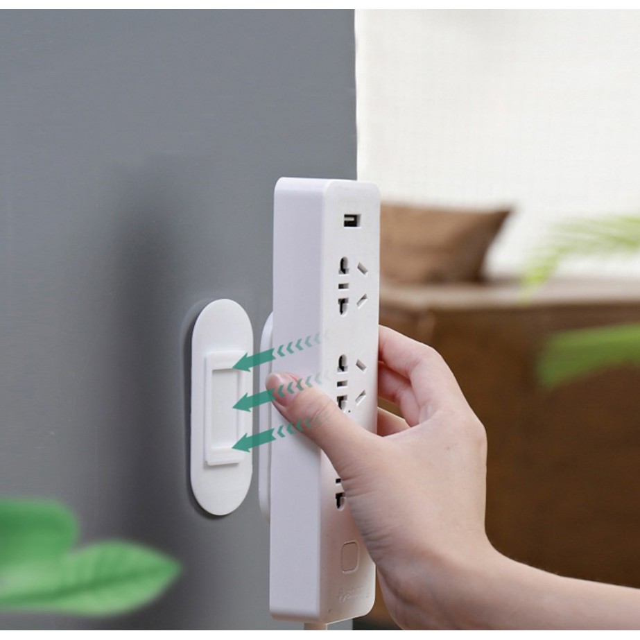 [Ready Stock]PunchFree Power Strip Fixator Organizer,Self Adhesive