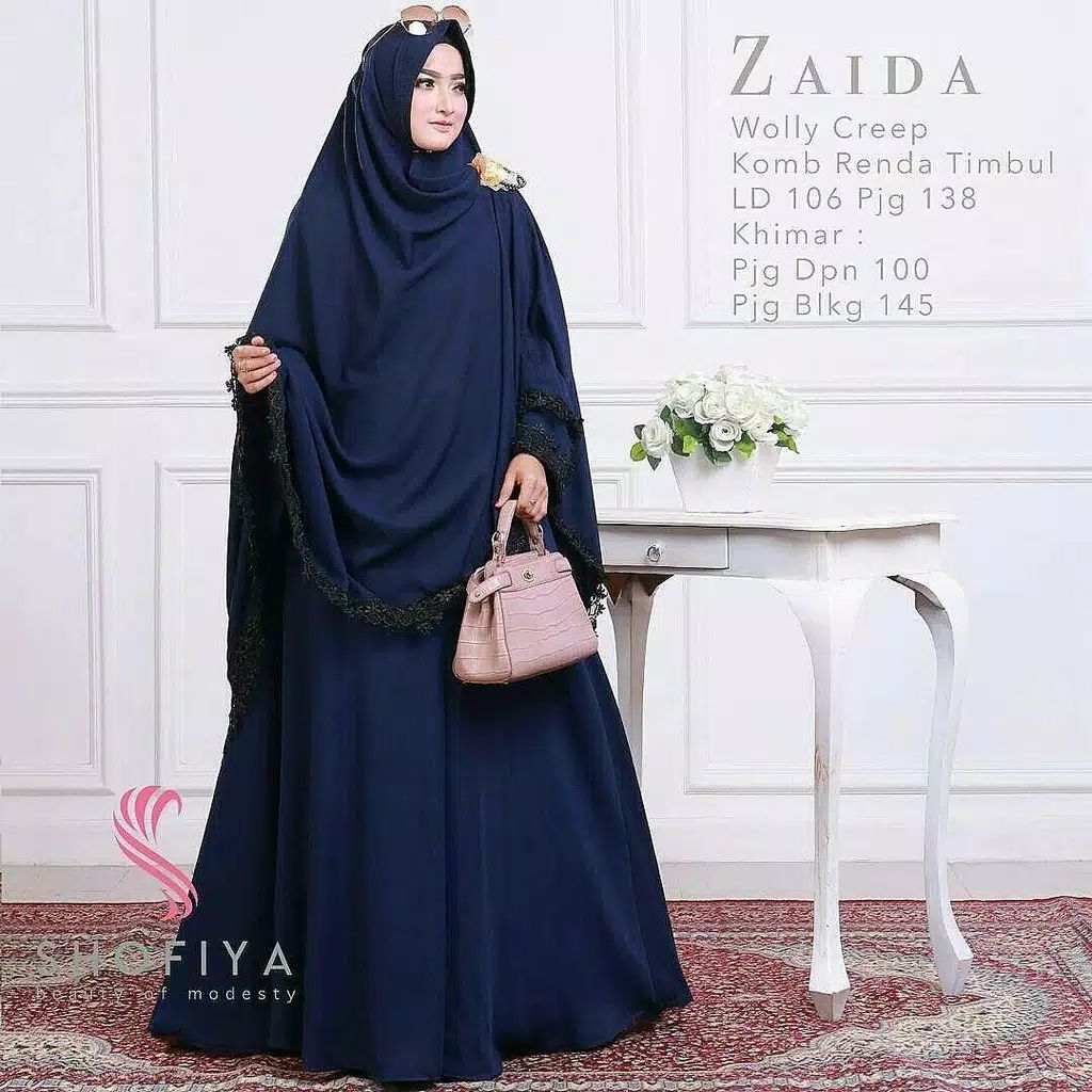 GAMIS SYARI ZAIDA + KHIMAR MUSLIM WEAR Shopee Singapore
