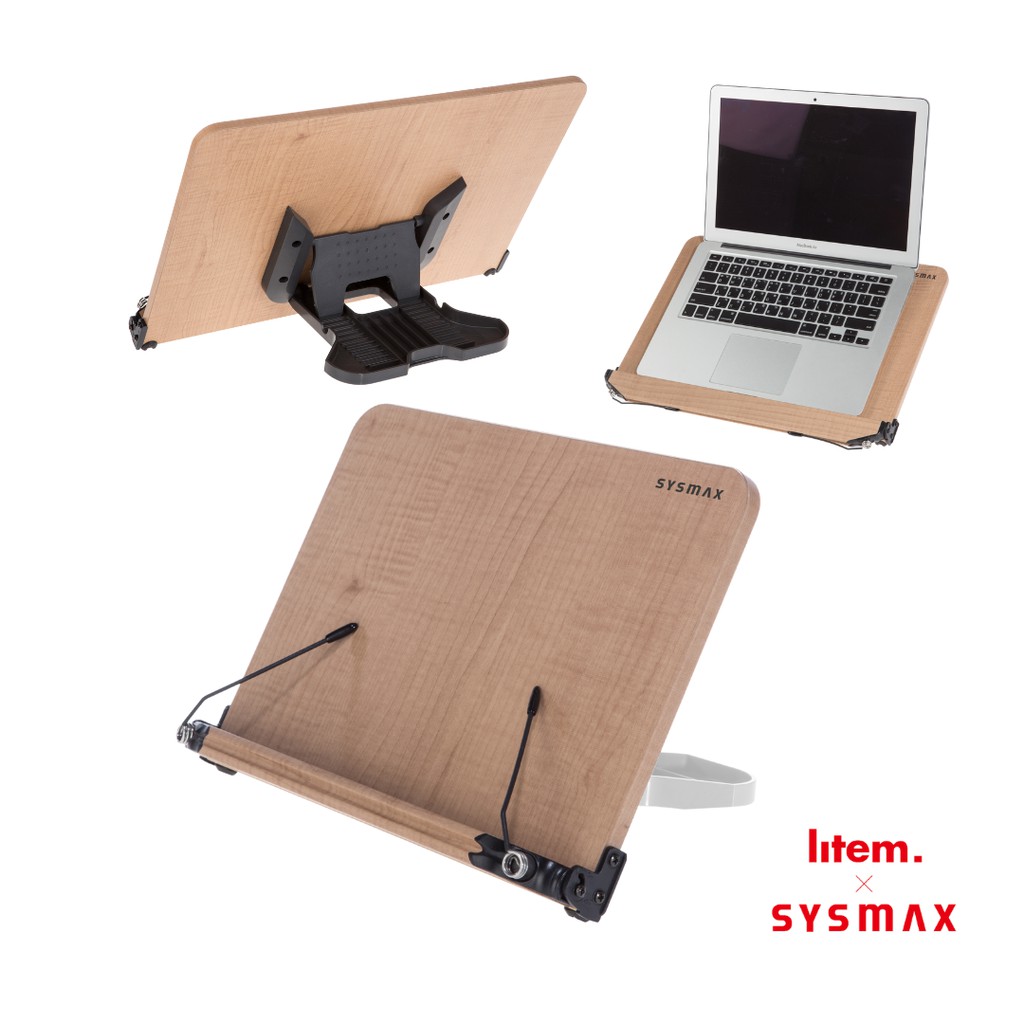 [Sysmax] Wooden Book Stand, Large Size, (Made in Korea) Sturdy