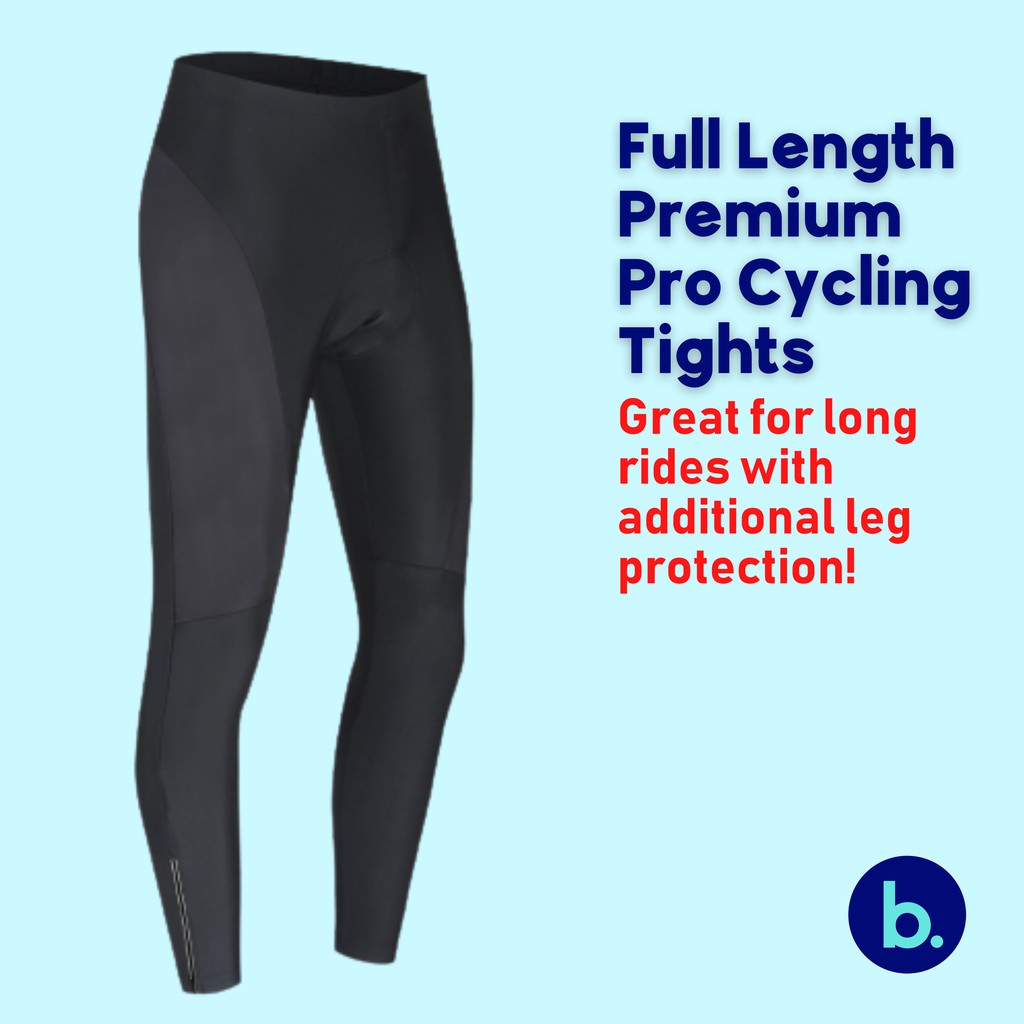 bizkut Premium PRO Long Cycling Tights Bike Pants 3D Gel Padded Riding
