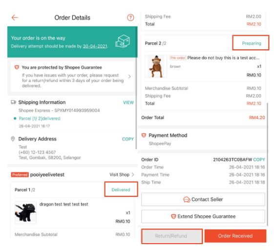 Split Order Feature Shopee MY Seller Education Hub