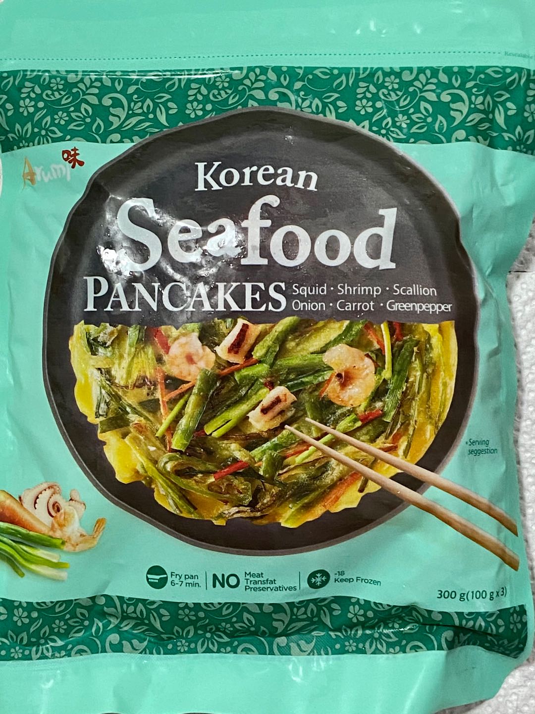 Arumi Korean Pancake 300g Kimchi Pancake / Seafood Pancake / Spicy