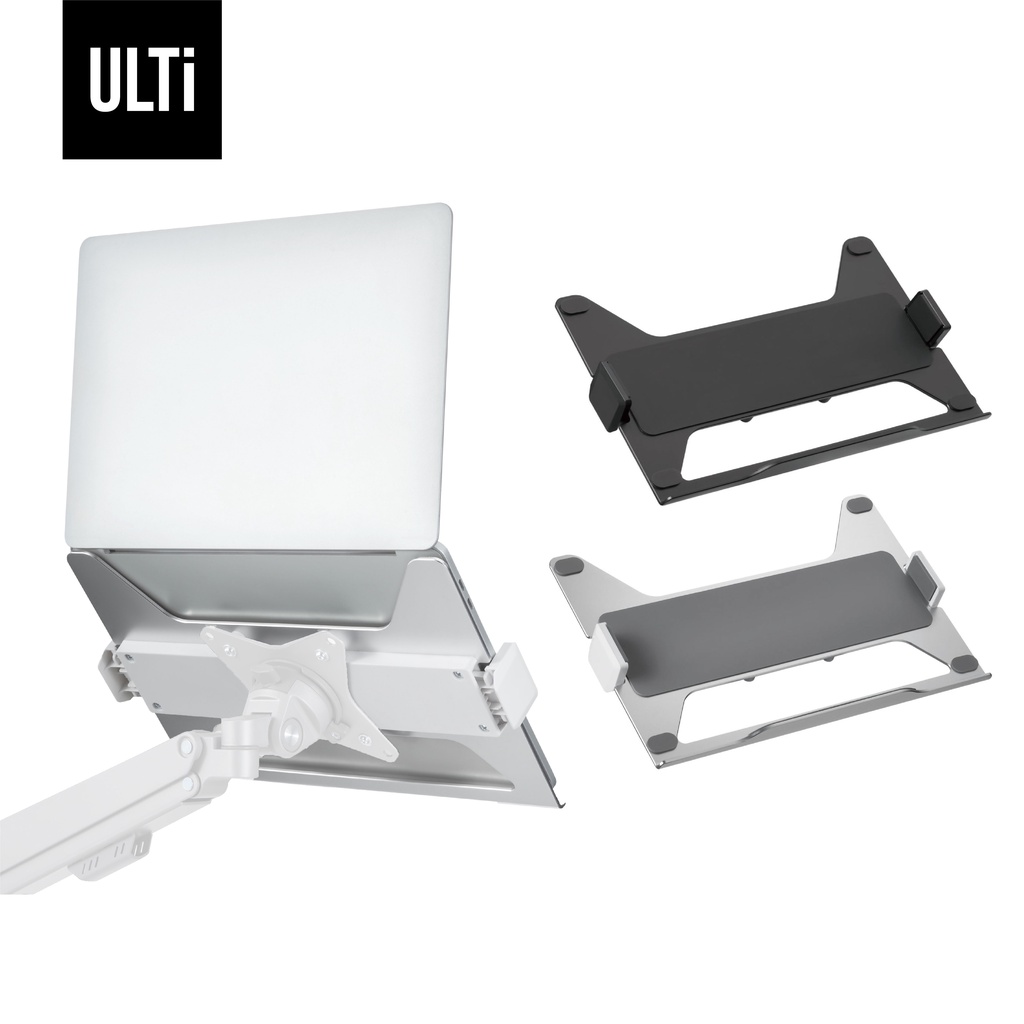 ULTi Laptop Holder, VESA Laptop Mount Tray, Aluminum Design, Fits 1117