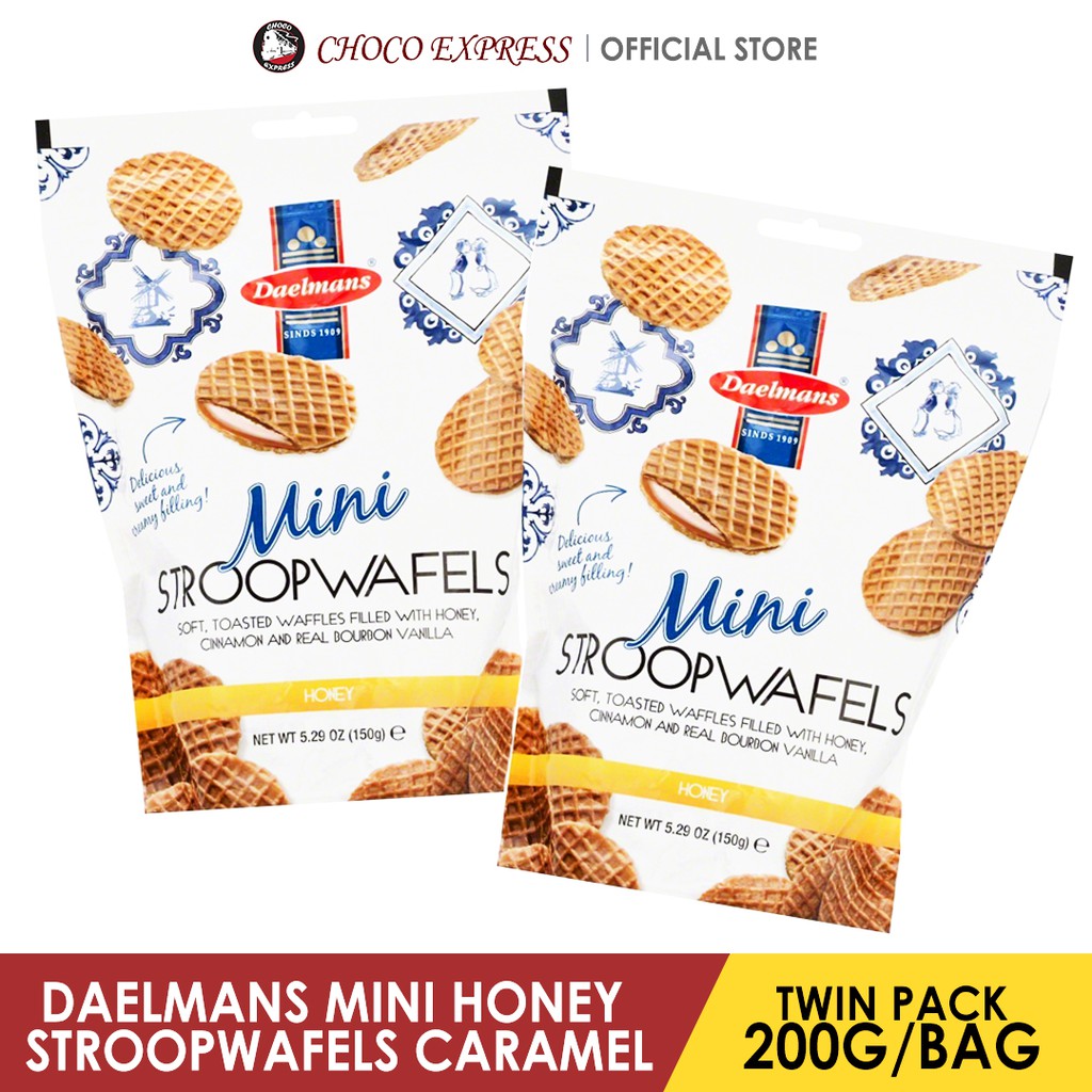 Daelmans Mini Stroopwafels Honey 200g Bundle Deals (Imported from