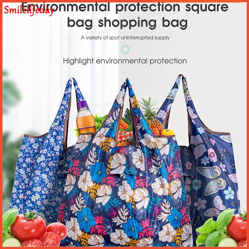 Big Size Large Tote ECO Reusable Polyester Portable Shoulder Women's