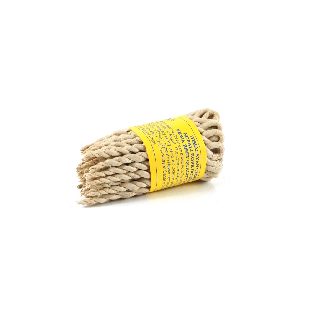 AETHERSTONES Natural Himalayan Cedar Handmade Nepali Lokta Rope Incense