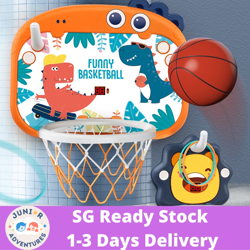 Audio Electronic Scoring Basketball Board Indoor Basketball Hoop for Kids Door Room Basketball