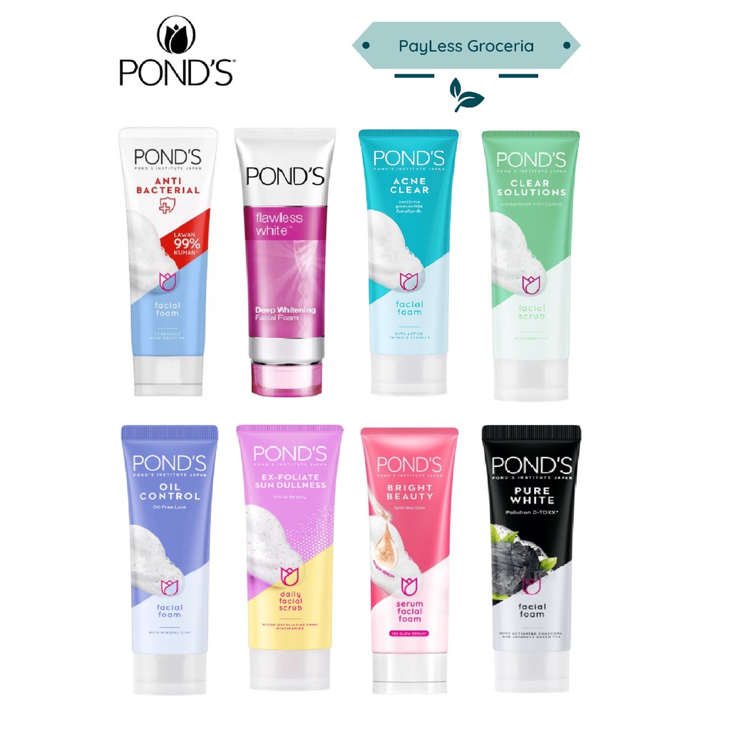 Pond's Facial Cleanser Series 100G Shopee Singapore