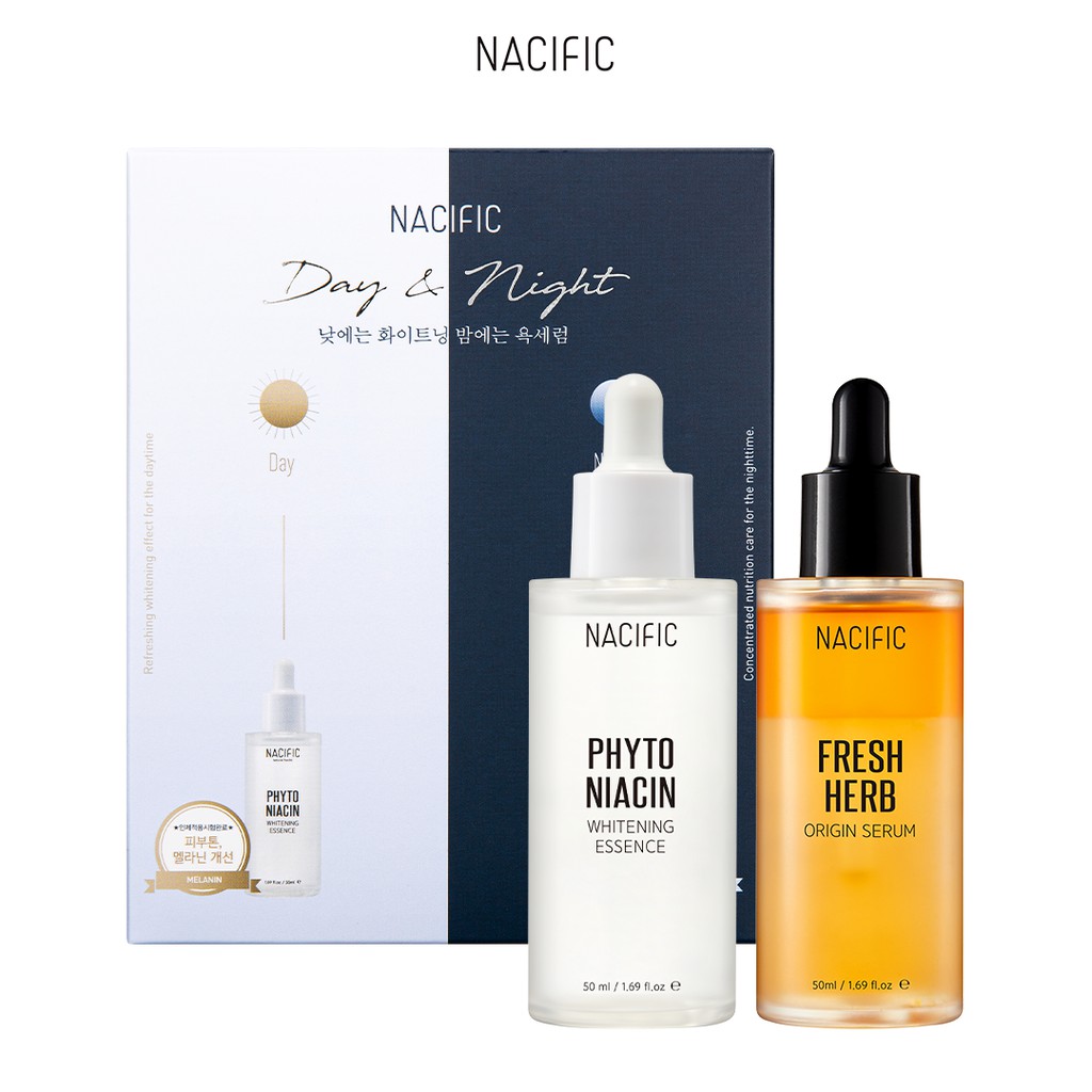 [NACIFIC] Fresh Herb Origin Serum + Phyto Whitening Essence Shopee