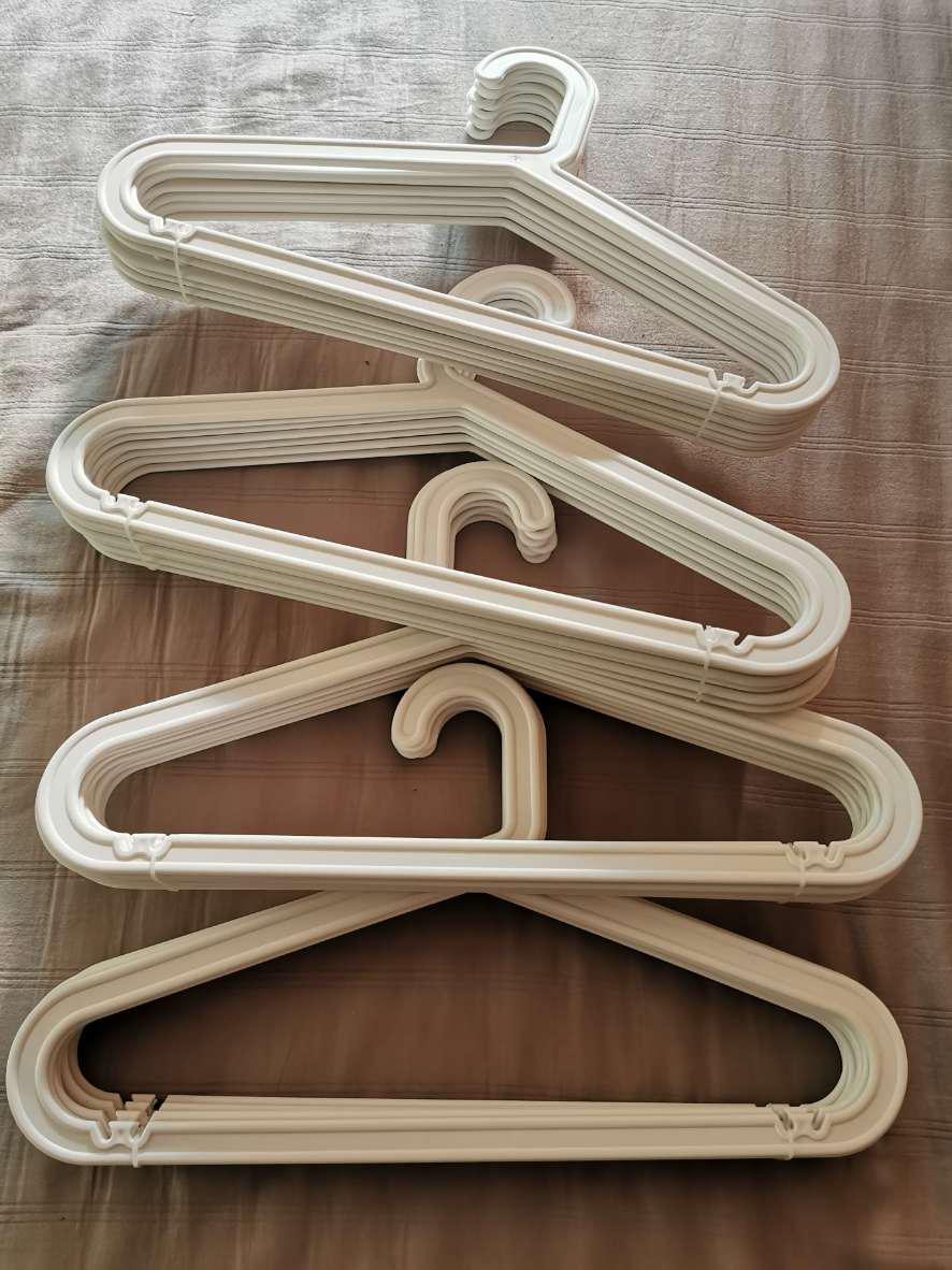 40/80 pcs Clothes Hanger ikea alike Plastic No Trace Clothes Rack Bagis
