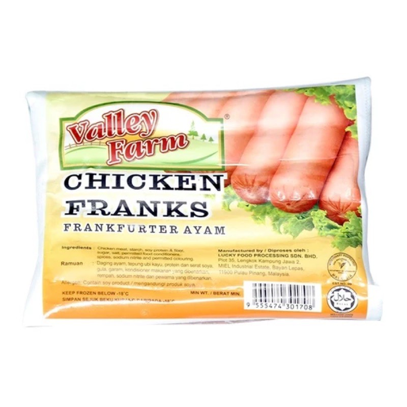 Master Grocer’s Valley Farm Chicken Franks /Hotdog 340g Frozen
