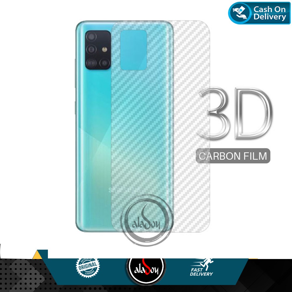 Garskin Carbon 3D Samsung A51 Premium Back Screen