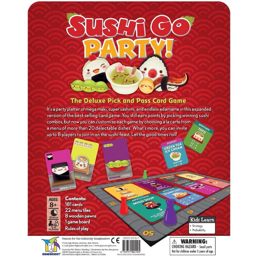 Sushi Go Party! Card Board Game (28 Players) Shopee Singapore