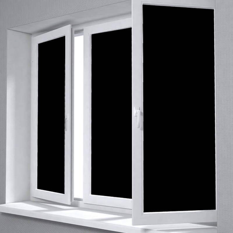 Black Frosted Glass UV Protection AntiUV Window Privacy Film Non