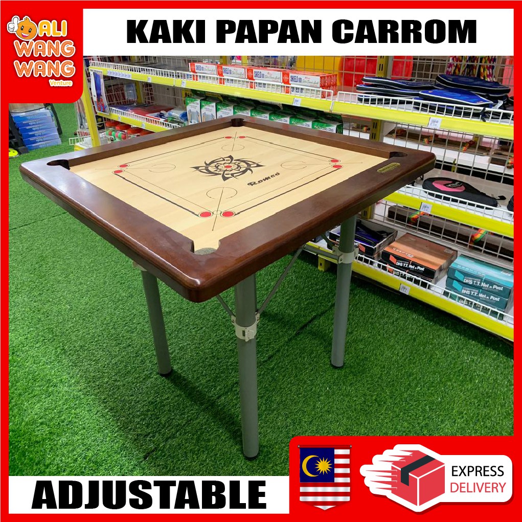 KAKI PAPAN CARROM ALUMINIUM CARROM BOARD STAND (ADJUSTABLE) Shopee