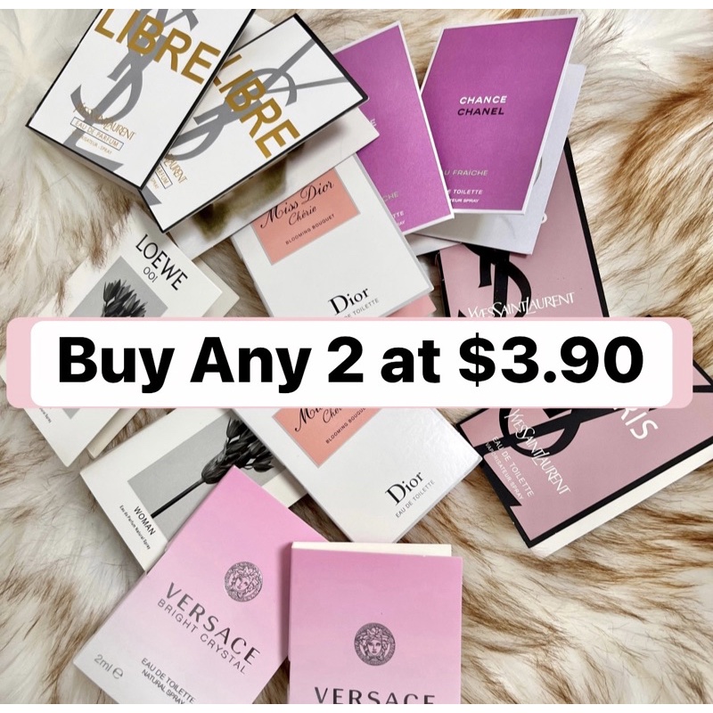 perfume Fragrances samples 2ml [SG Ready stock] Shopee Singapore