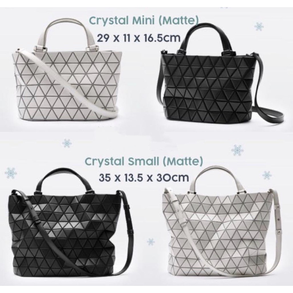 Issey Miyake Bao Bao Crystal Matte Shoulder Bag with 1 Year