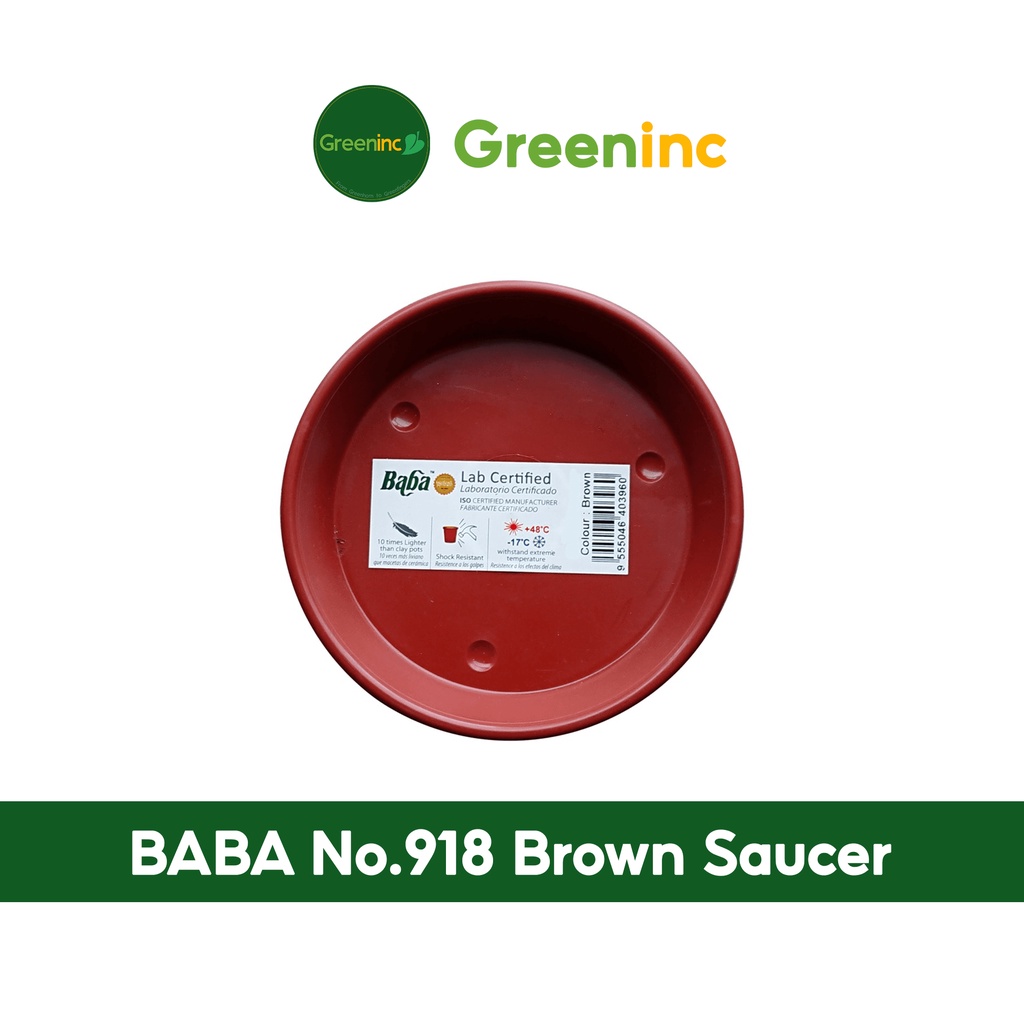 BABA No.918 Brown Plastic Saucer (D 12cm x H 2cm) Ready Stock from SG Shopee Singapore